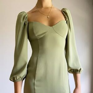 Wilfred Novella Dress in sage frost
